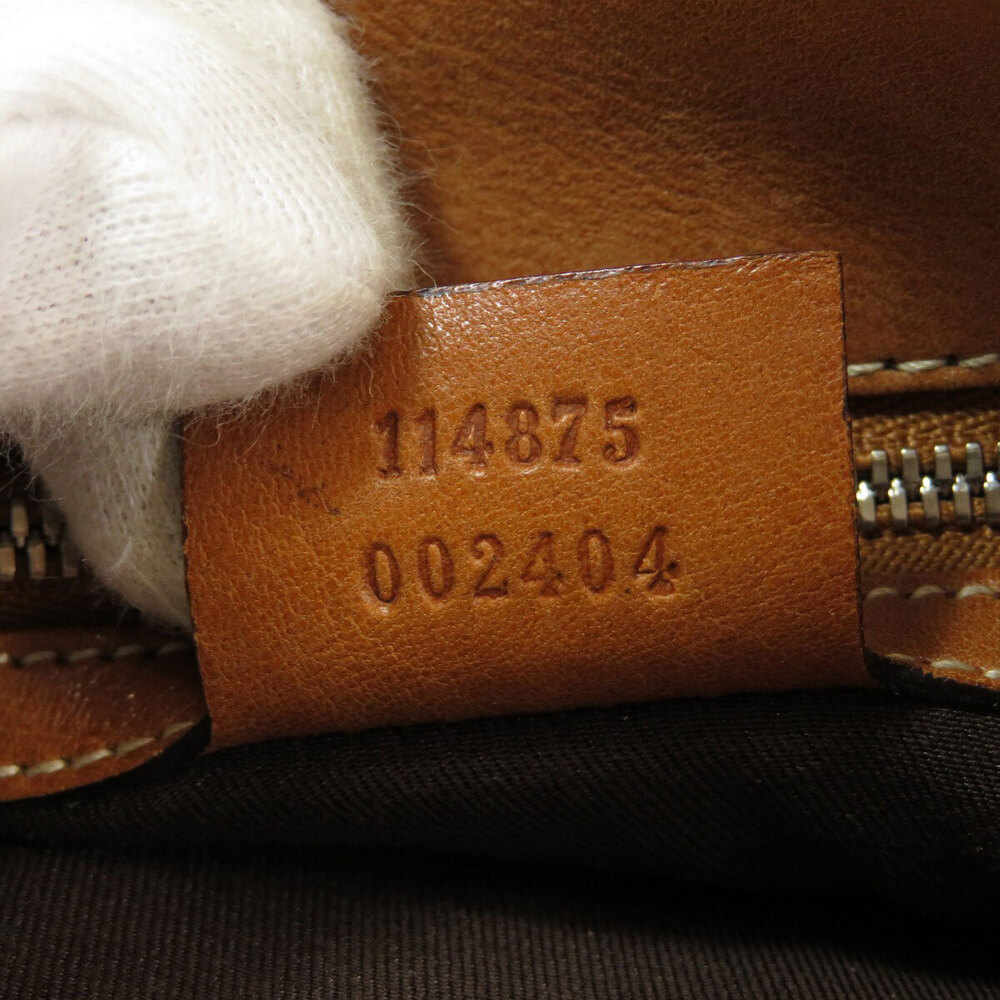 Gucci Shoulder Bag Hobo canvas trim leather constructed Reins - Picture 7 of 11